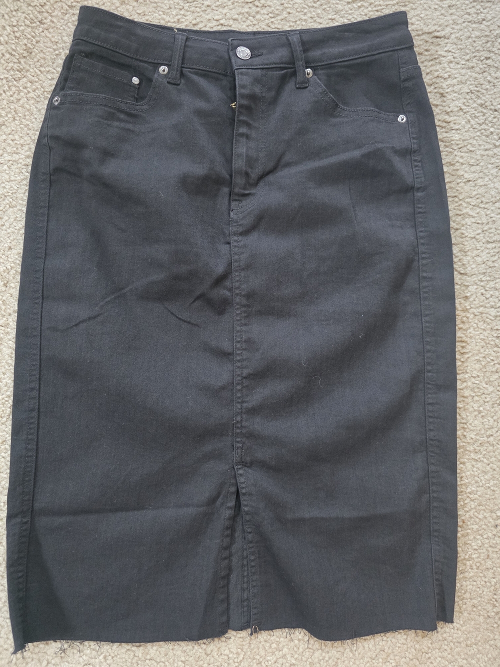 Black Midi Pencil Skirt - Classic Women's Workwear